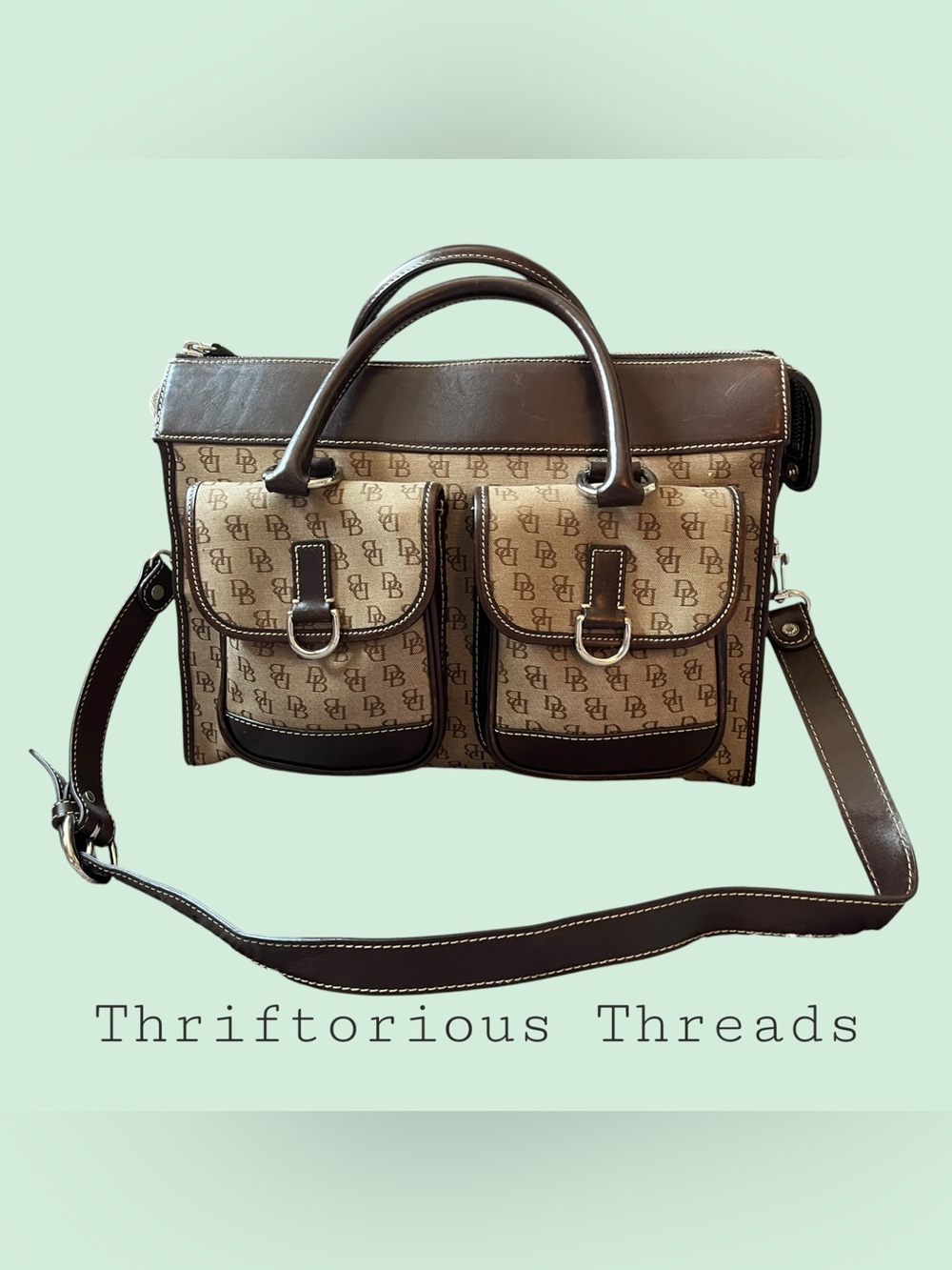Vintage Dooney & Bourke Signature Madison Satchel